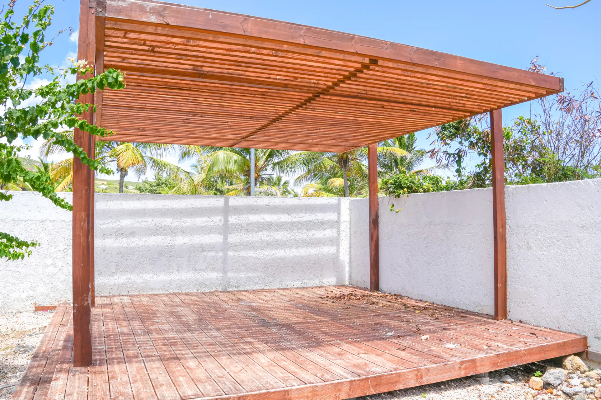 Wooden deck